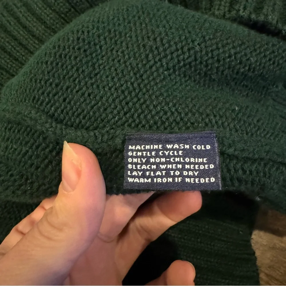 American Living Skiing 100% Cotton Green Sweater - Picture 6 of 6